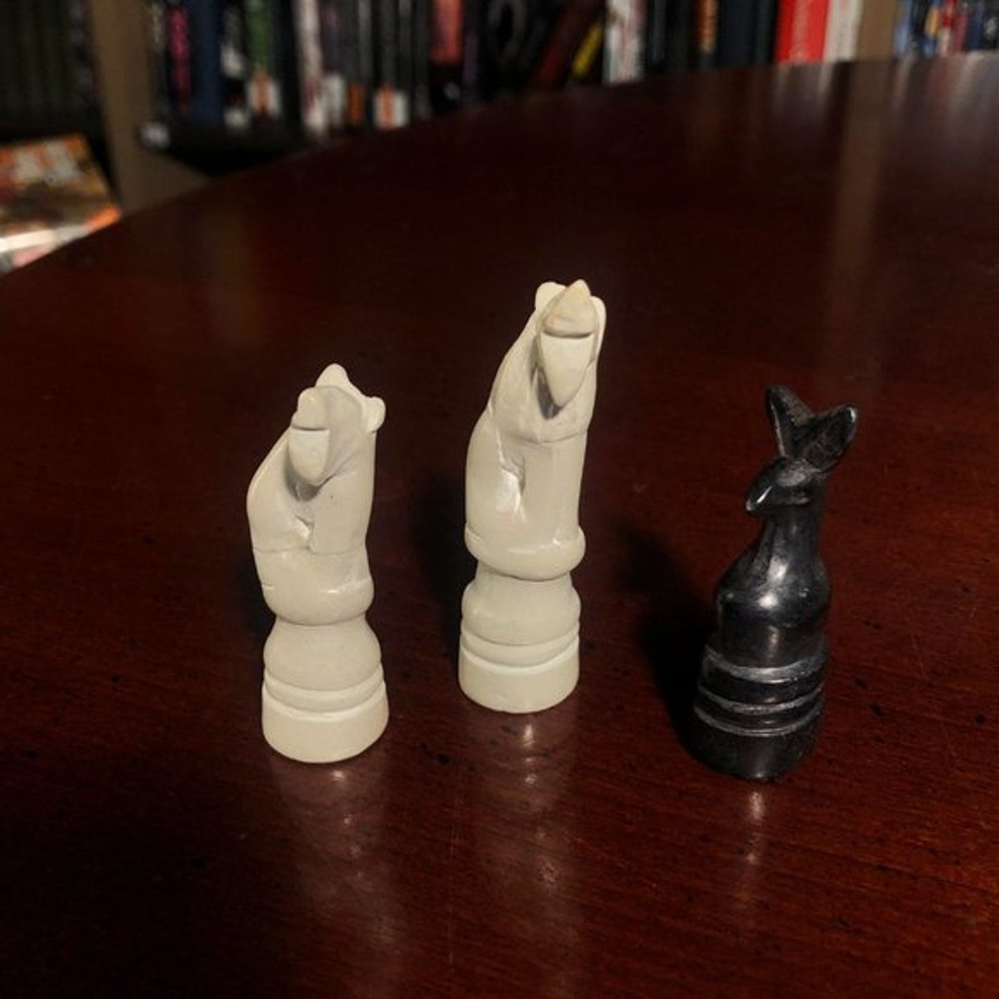 African Vintage Chess Set - Old Kenyan Chess Board