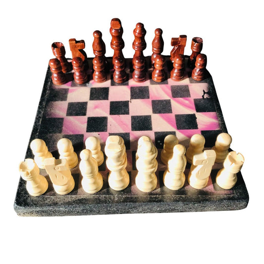 Scrapbook Chess Set -  Purple Violet