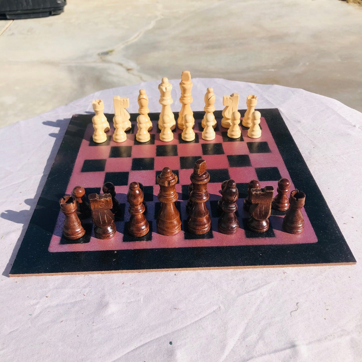 Chess Set - Violet & Black