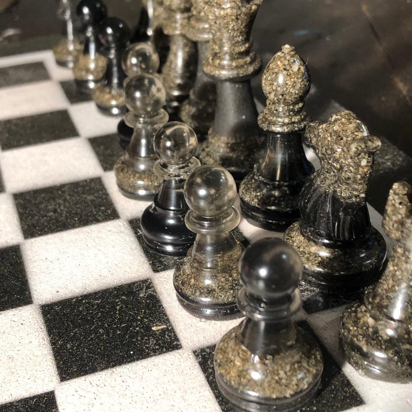 Chess Set - Black & White Edition (Resin Pieces)