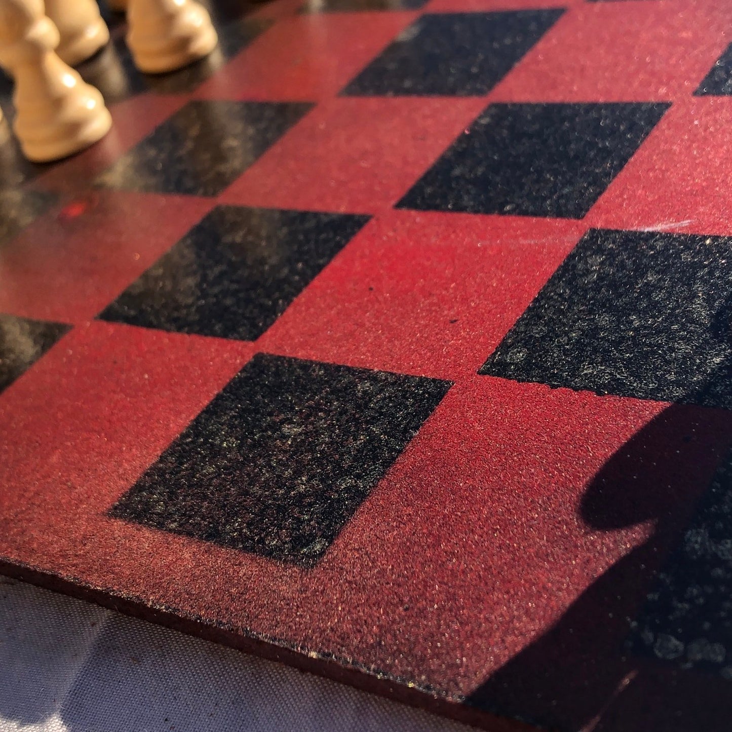 Chess Set - Red Gold Tint