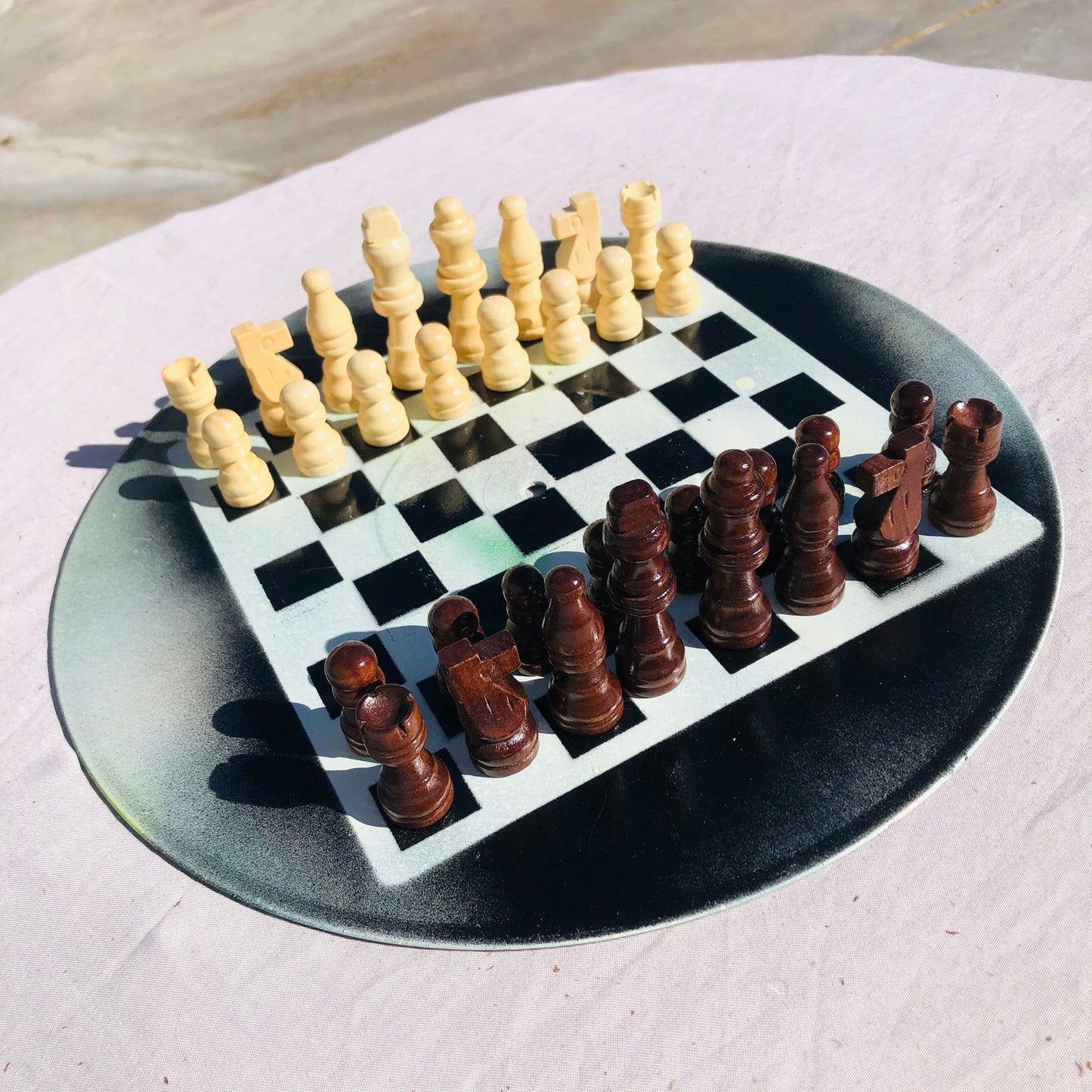 Vinyl Chess Set - Checkered Supreme