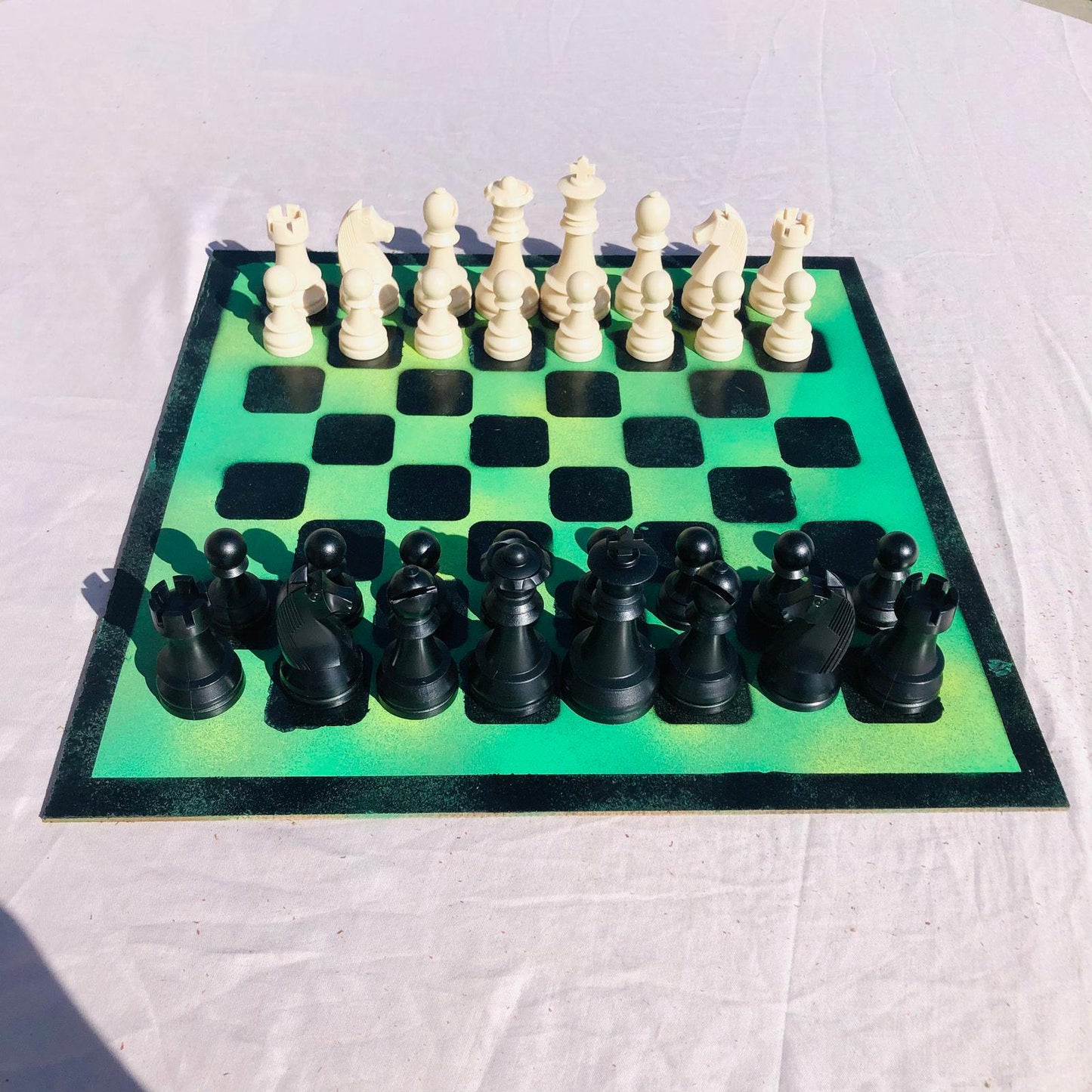 Large Chess Set - Forest Green