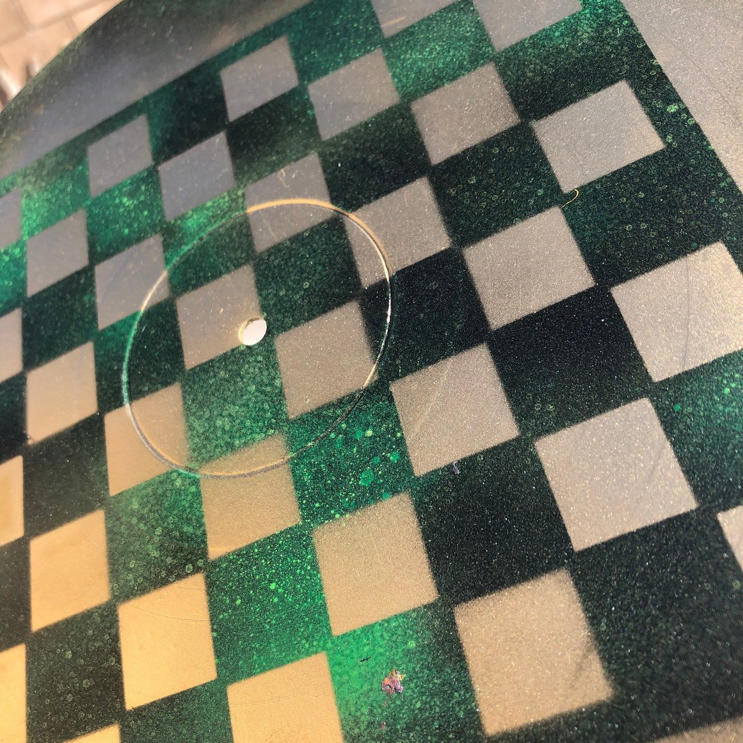 Vinyl Chess Set - Golden Deep Green