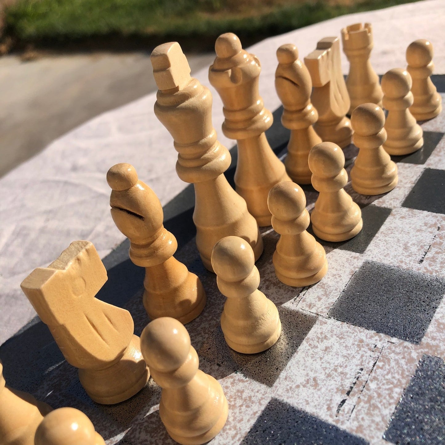 Chess Set - Tattered Gray