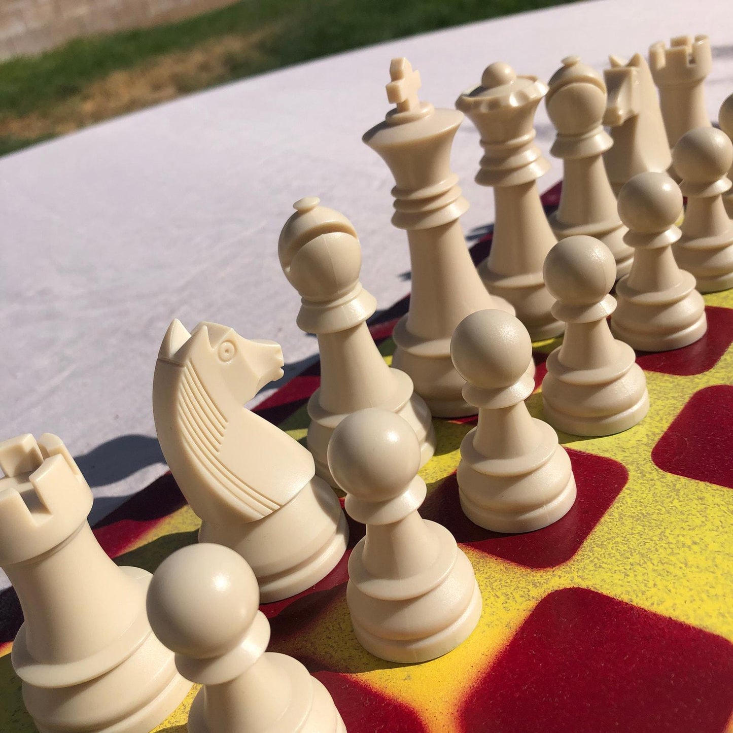 Large Chess Set - USC Colors