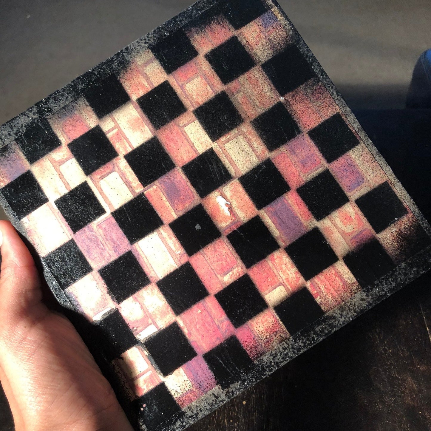 Scrapbook Chess Set - Bricks