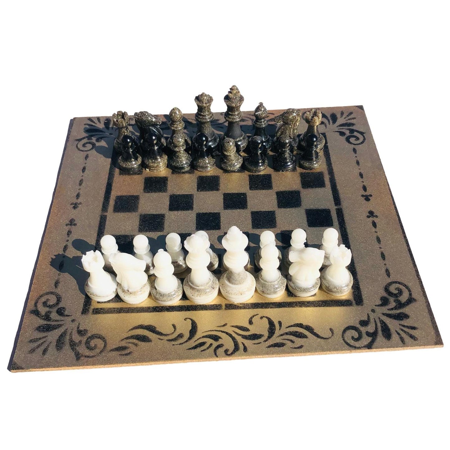 Chess Set - Black & Gold