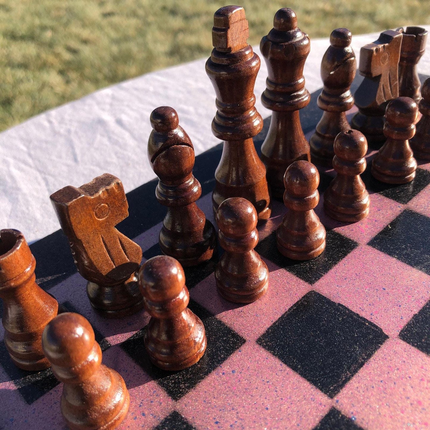 Chess Set - Violet Purple