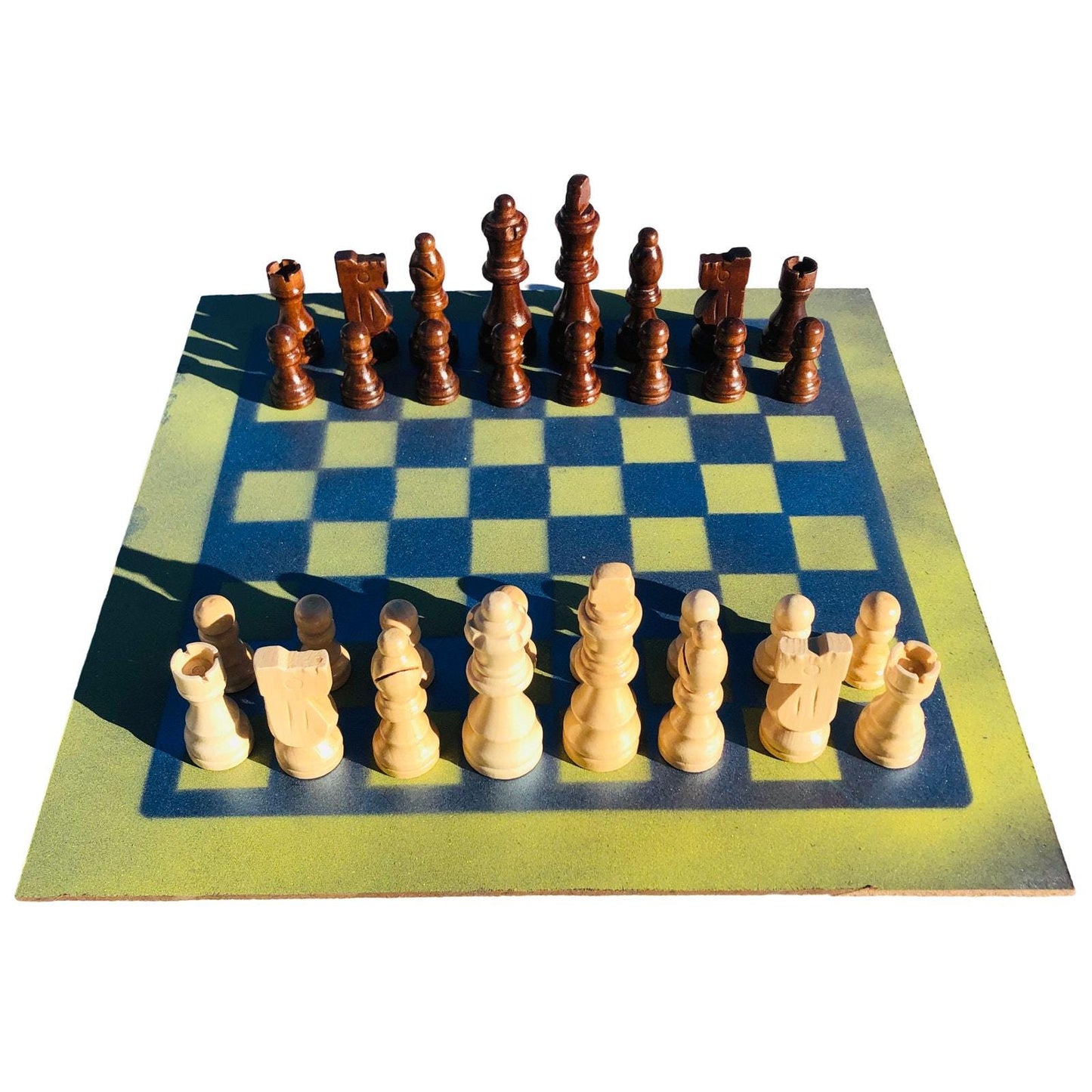 Chess Set - Yellow Blue Mix