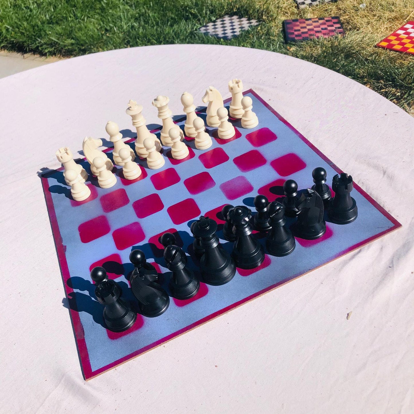 Large Chess Set - Purple Violet