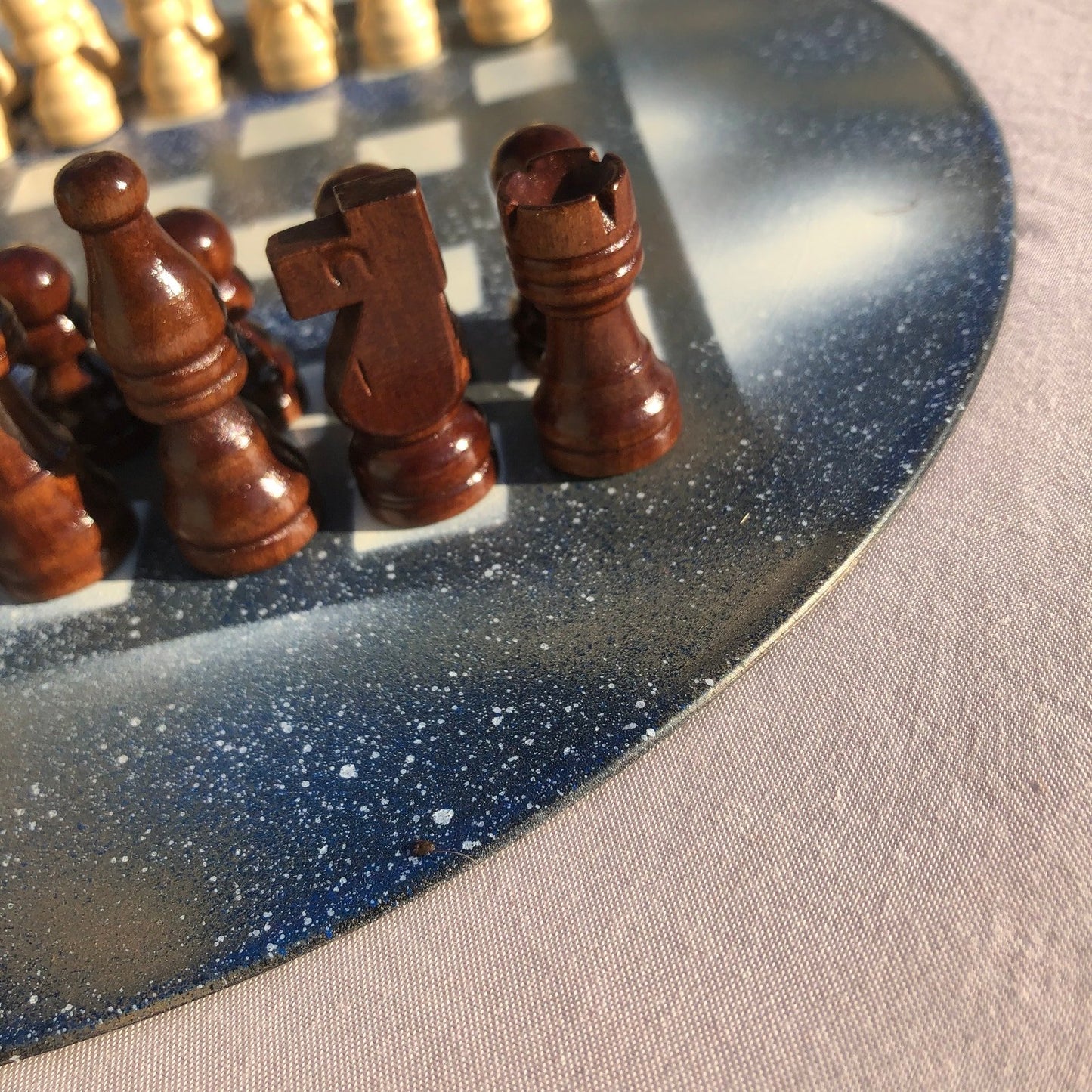 Vinyl Chess Set - Snowy Falls