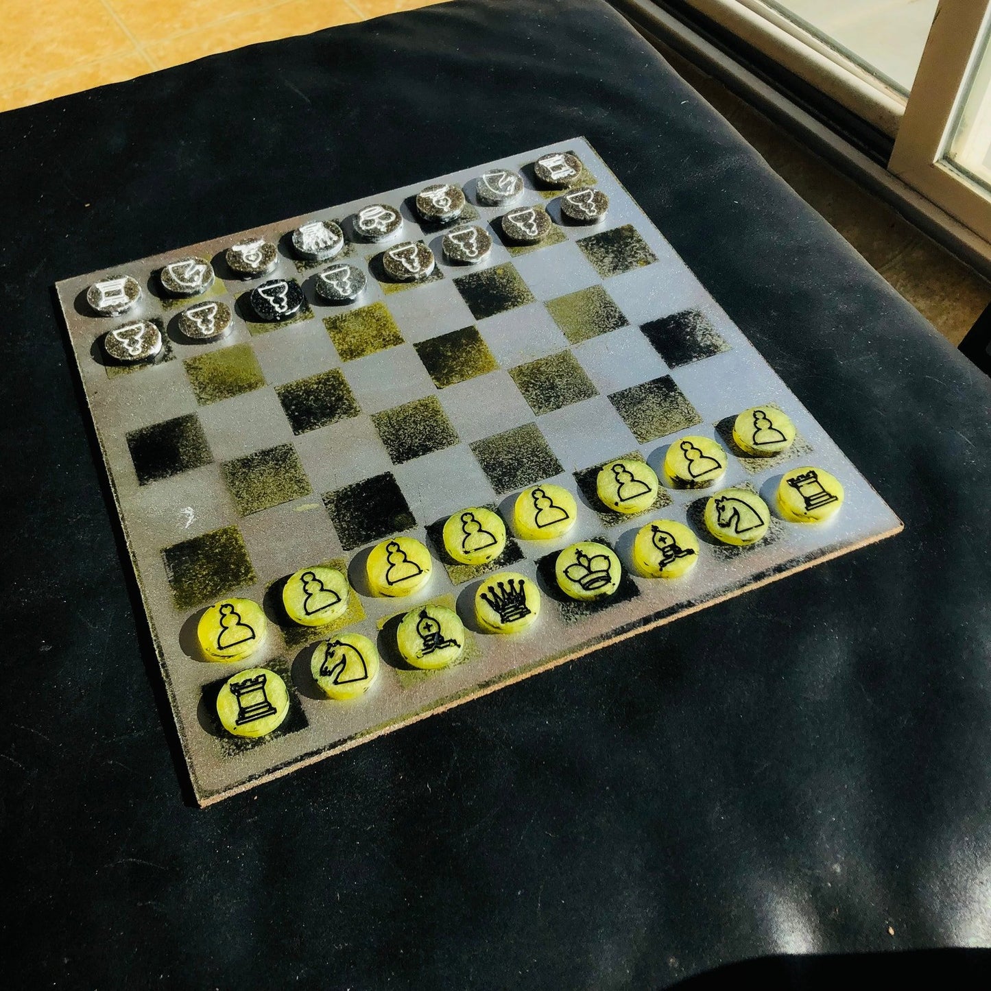 Chess Set - Toxic Yellow