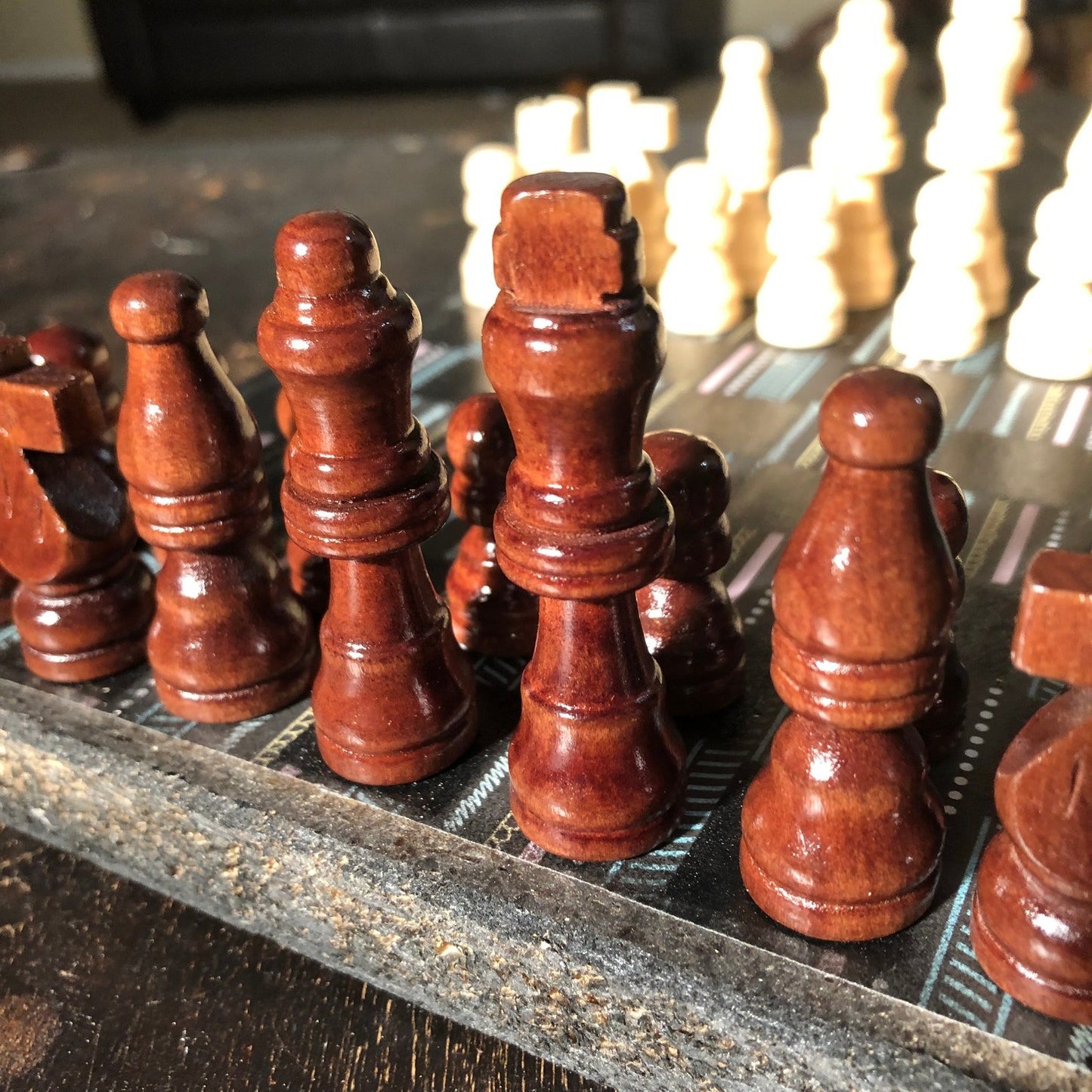 Scrapbook Chess Set - Vintage Pattern