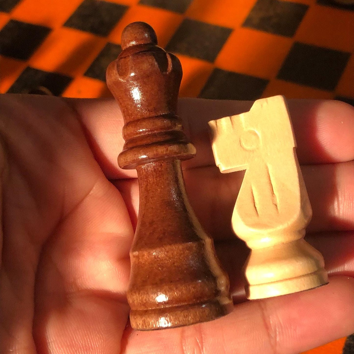 Chess Set - Orange & Black Edition