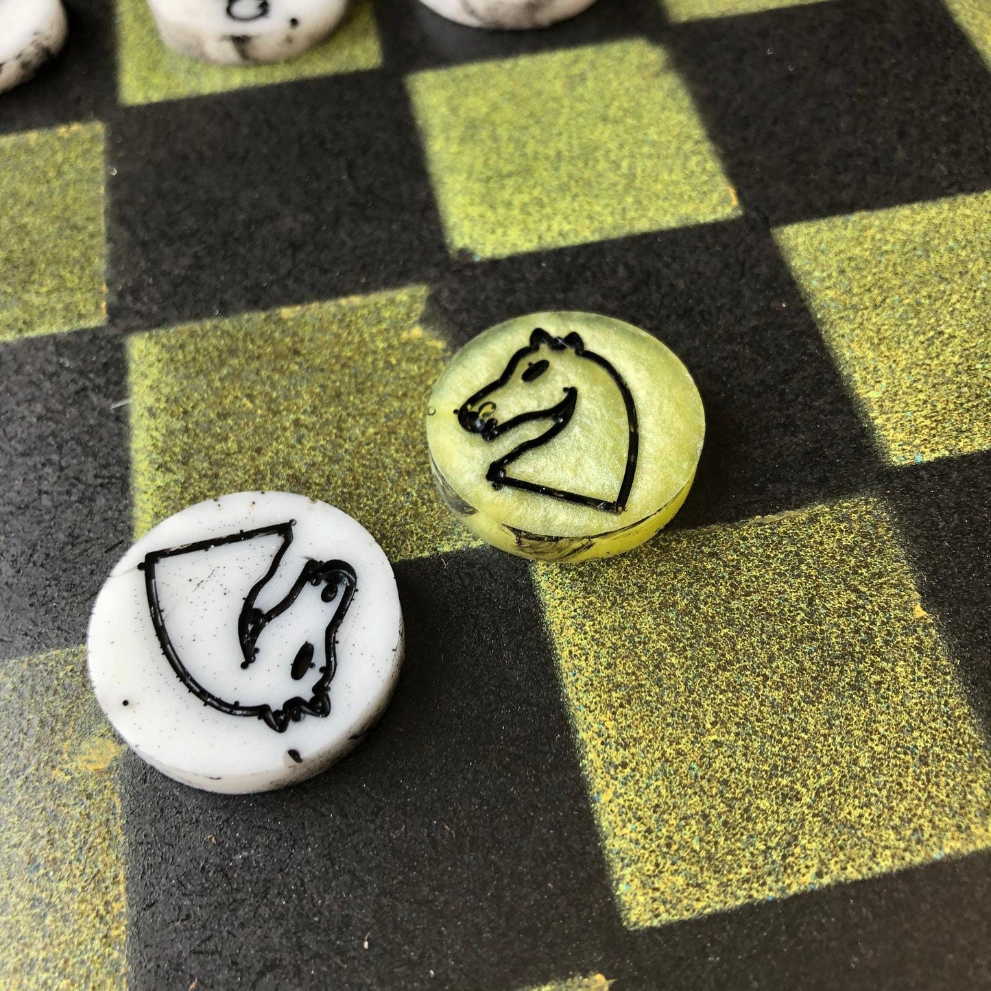 Chess Set - Sheen Green Black
