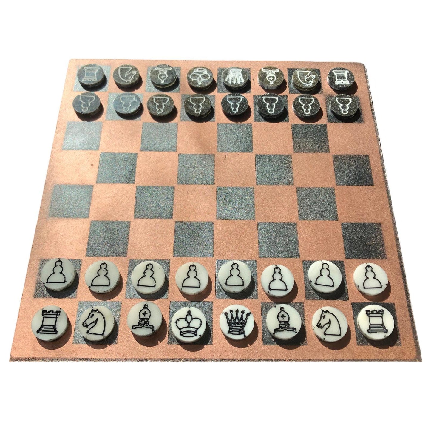 Chess Set - Black Bronze