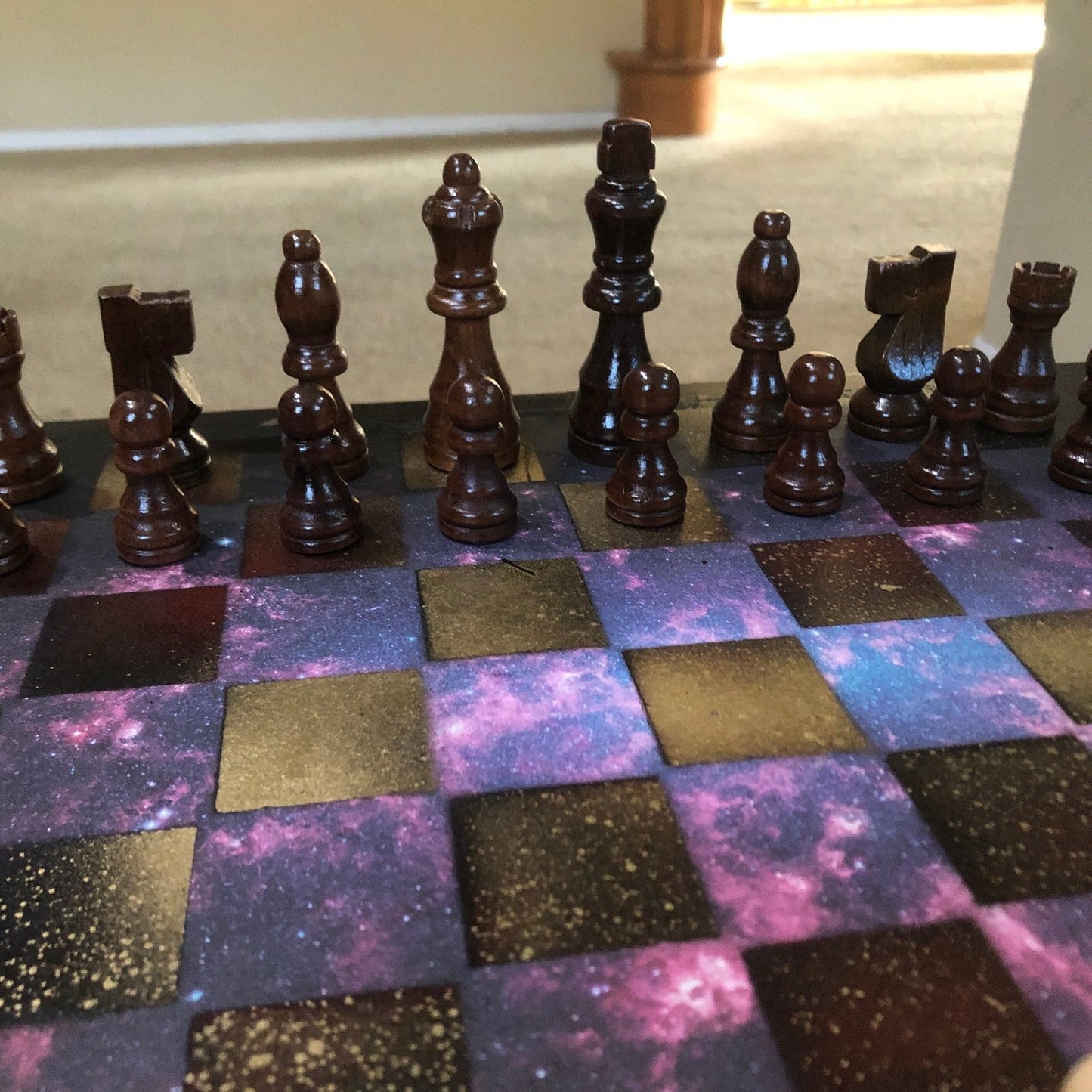 Scrapbook Chess Set - Golden Galaxy