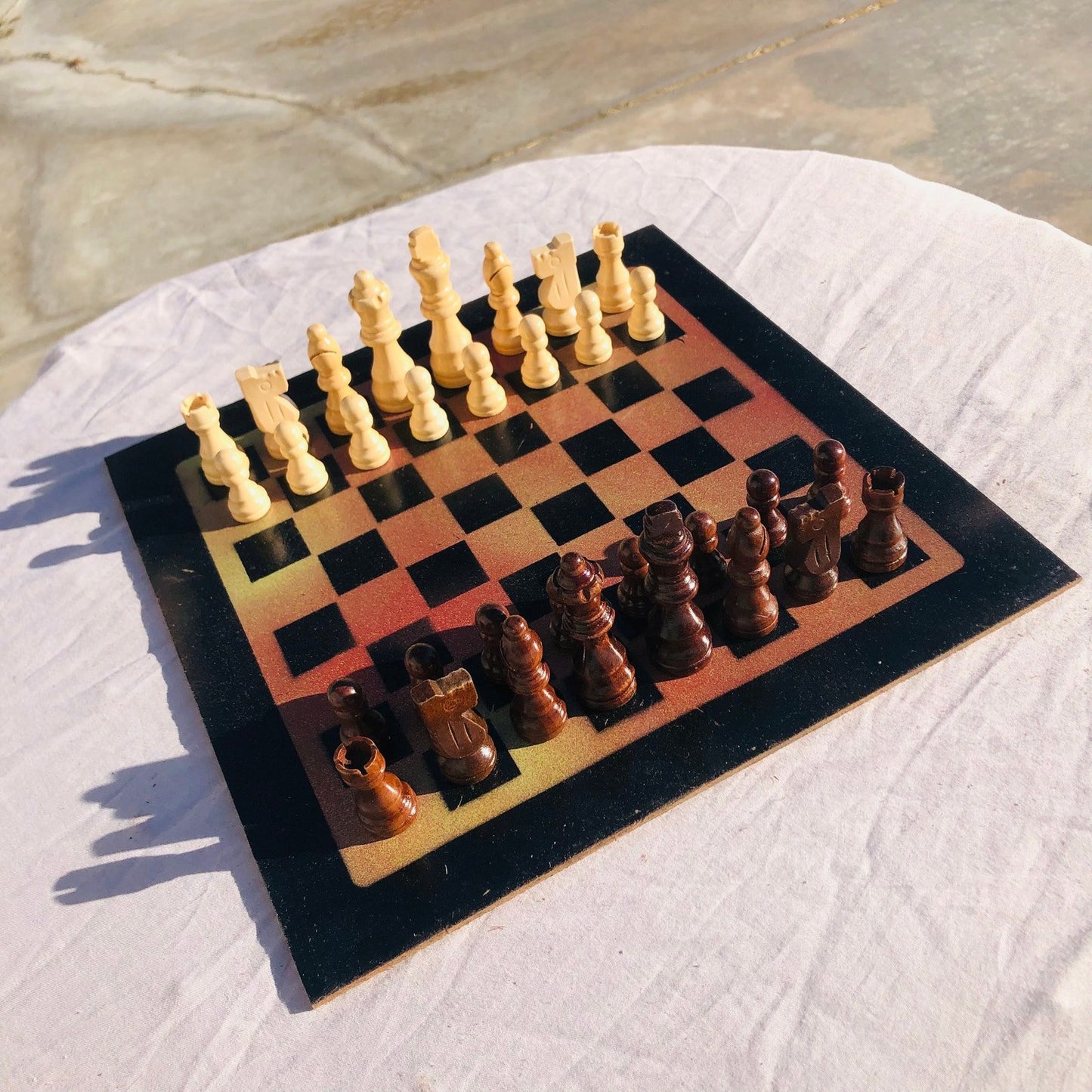 Chess Set - Rusting Bronze