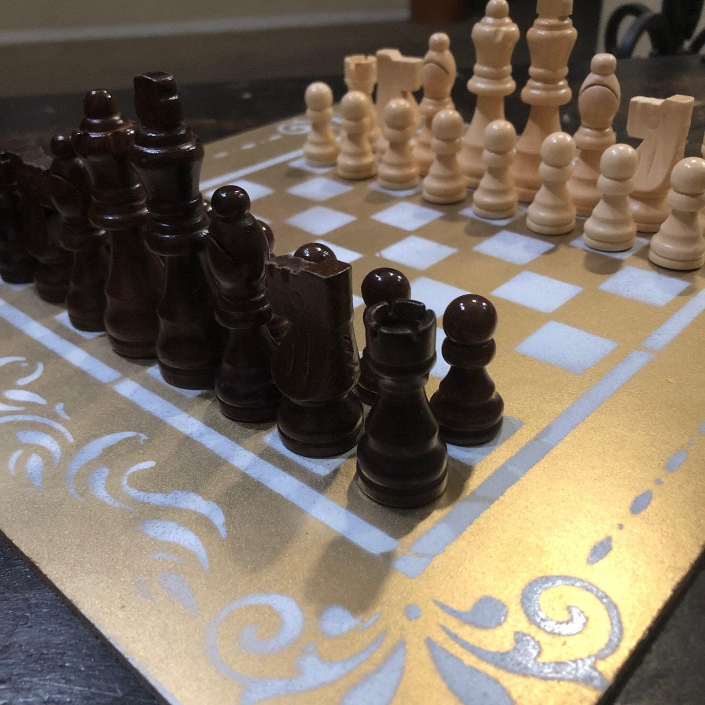 Chess Set - Golden White