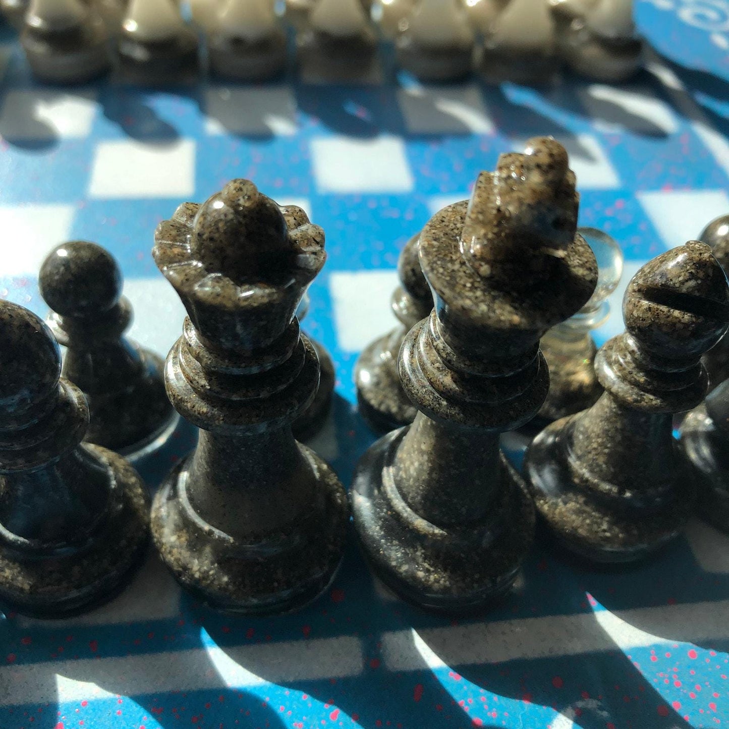 Chess Set - Sky Blue Royal