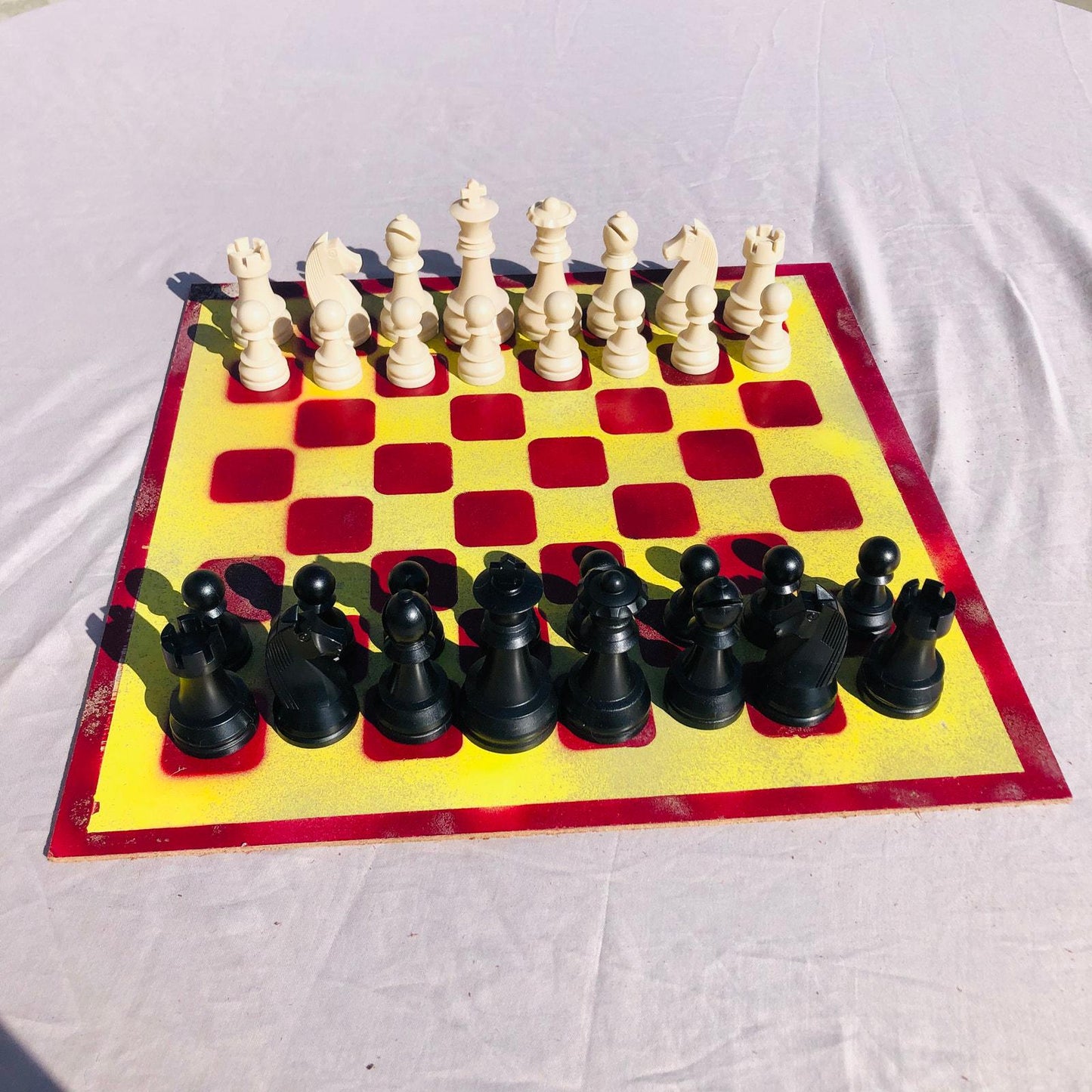 Large Chess Set - USC Colors