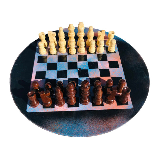 Vinyl Chess Set - Orange Sky