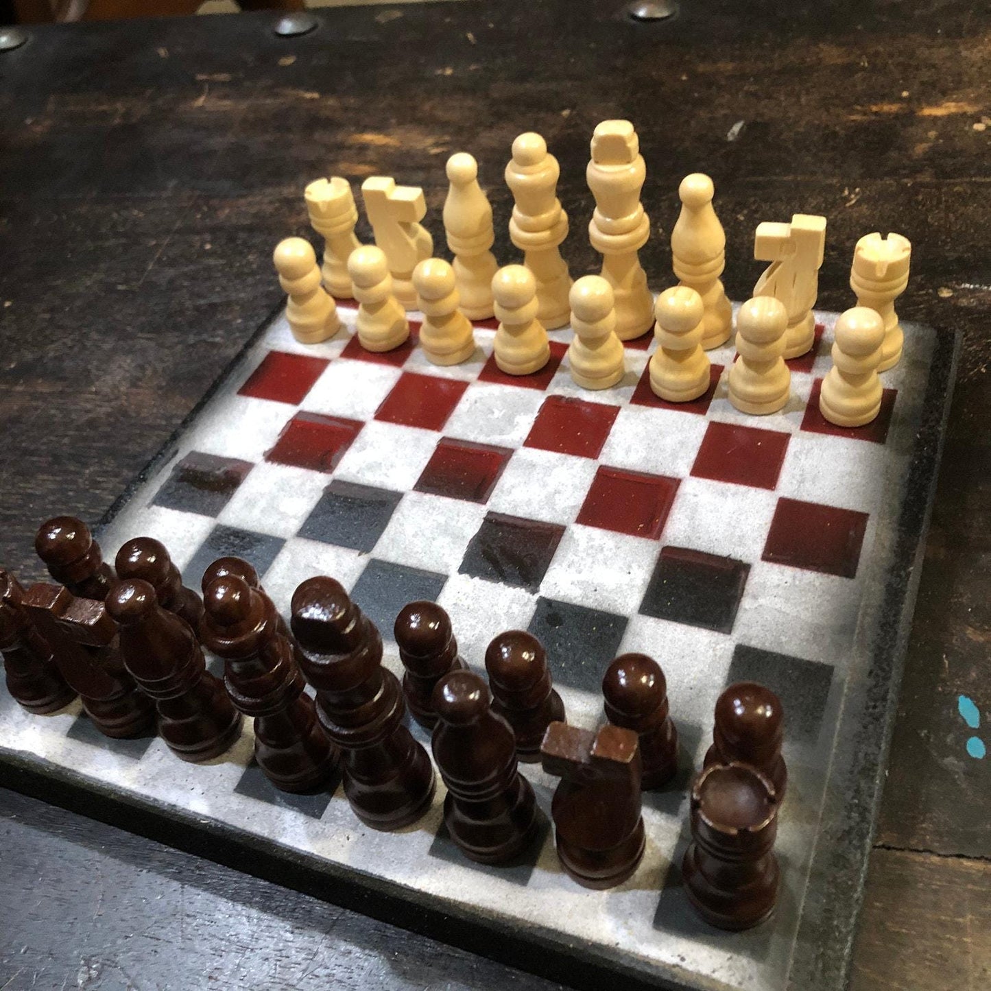 Scrapbook Chess Set - Code Red