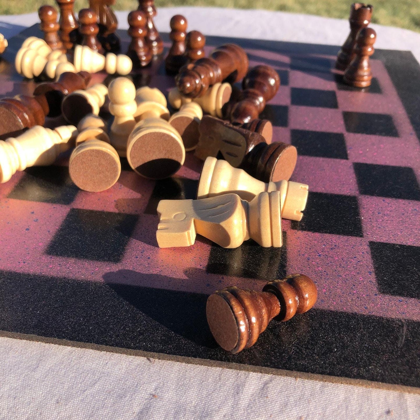 Chess Set - Violet Purple