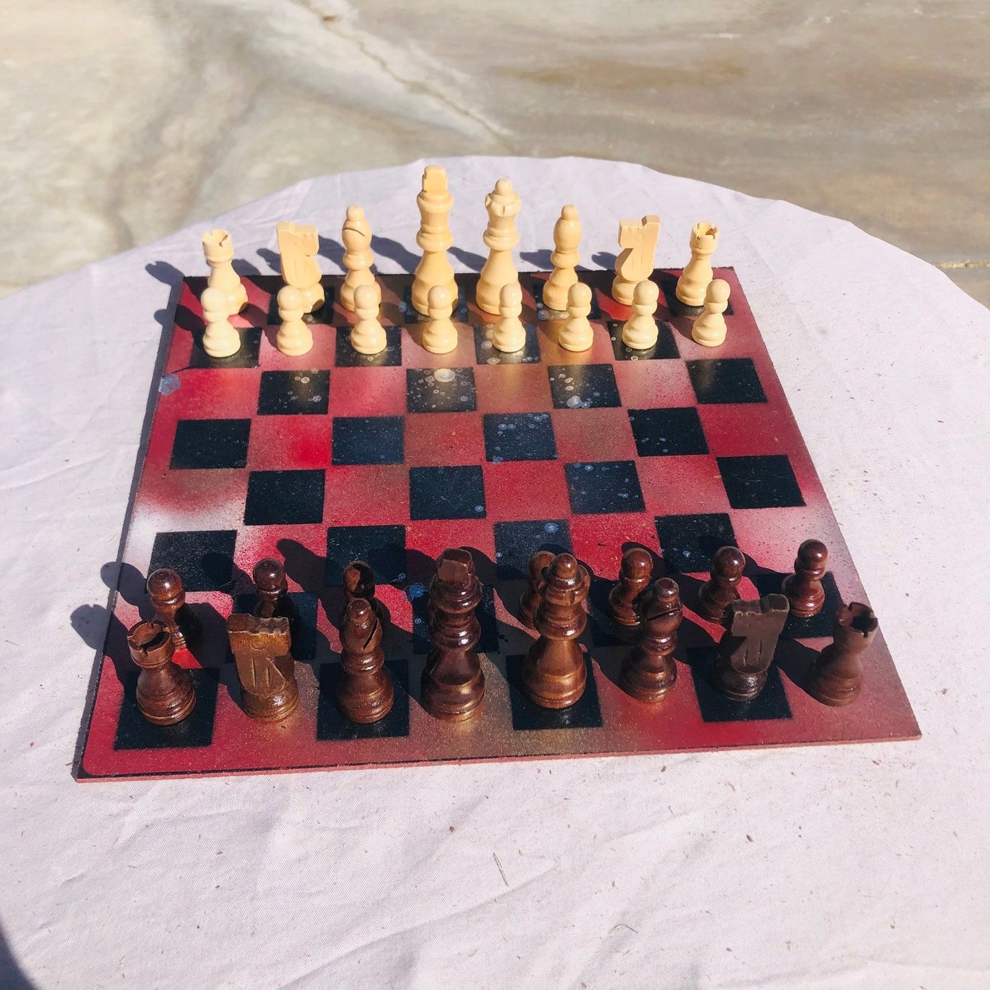 Chess Set - Red Mystic Space