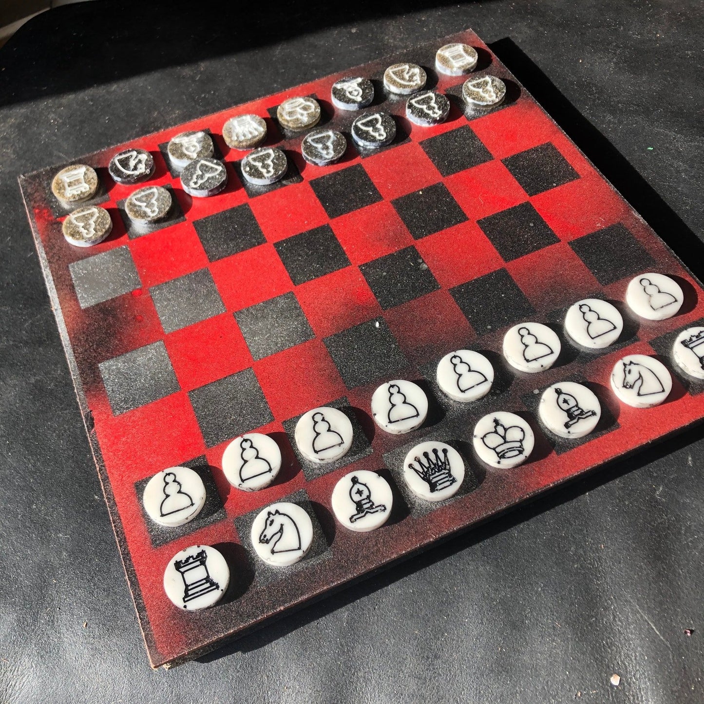 Chess Set - Space Red