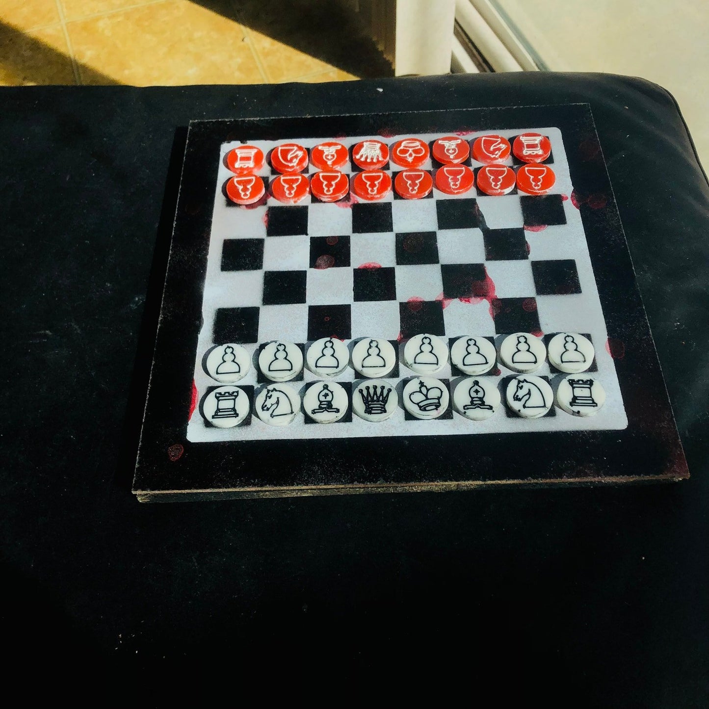 Chess Set - Checkered Vampire