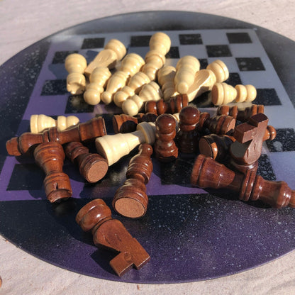 Vinyl Chess Set - Purple Drizzle