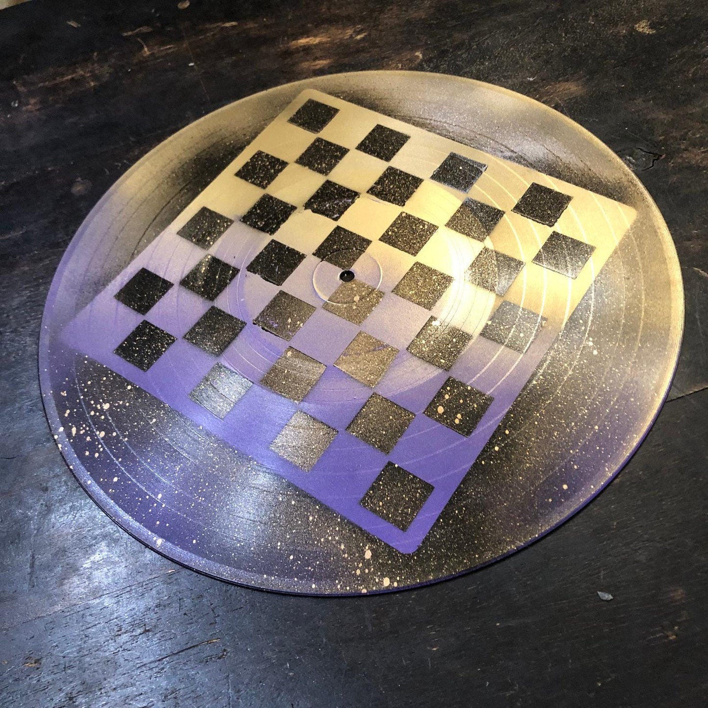 Vinyl Chess Set - Golden Purple (Resin Pieces)