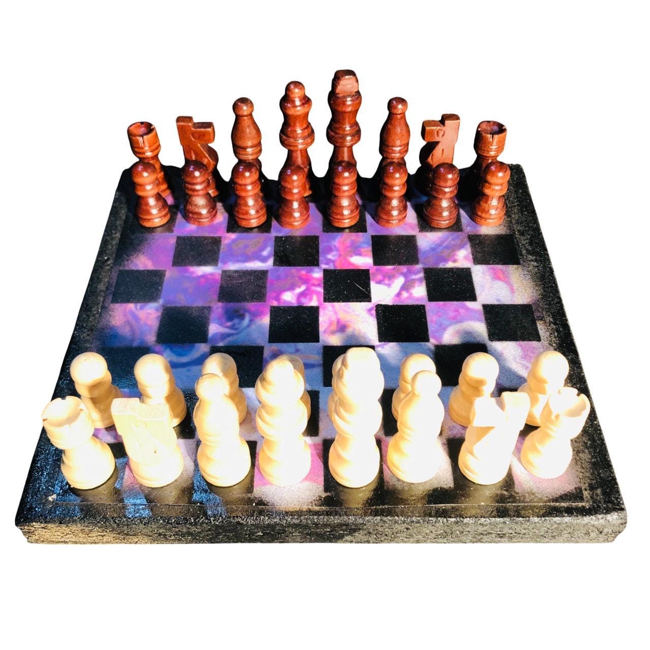 Scrapbook Chess Set - Purple Space