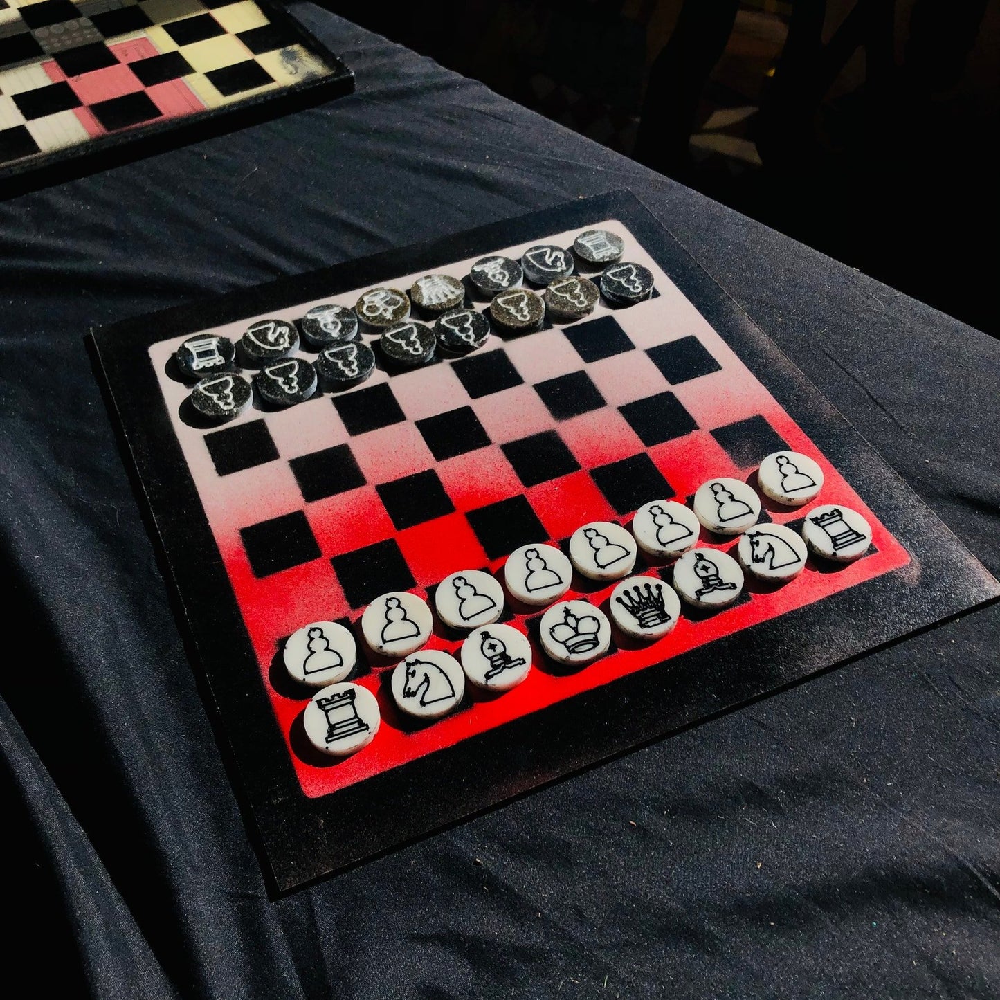 Chess Set - Racing Red