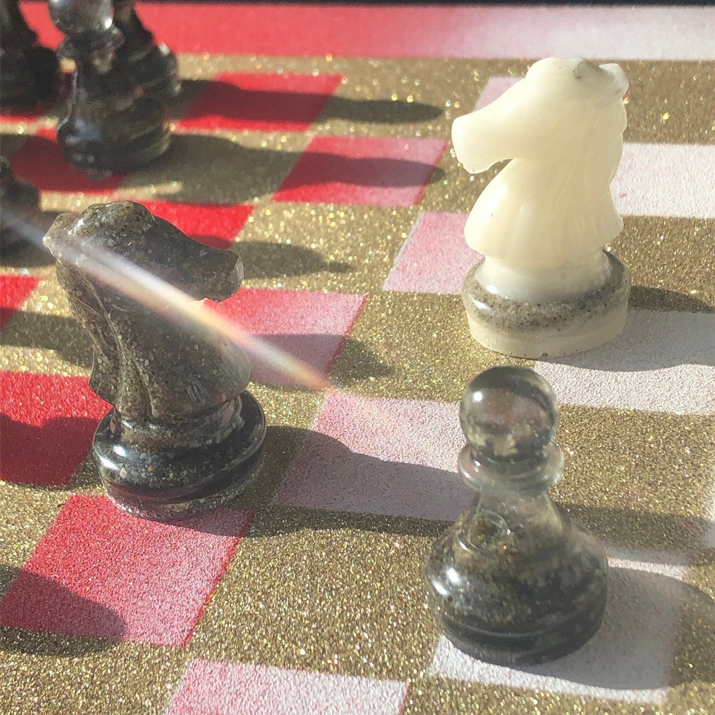 Chess Set - Red Gold Royal