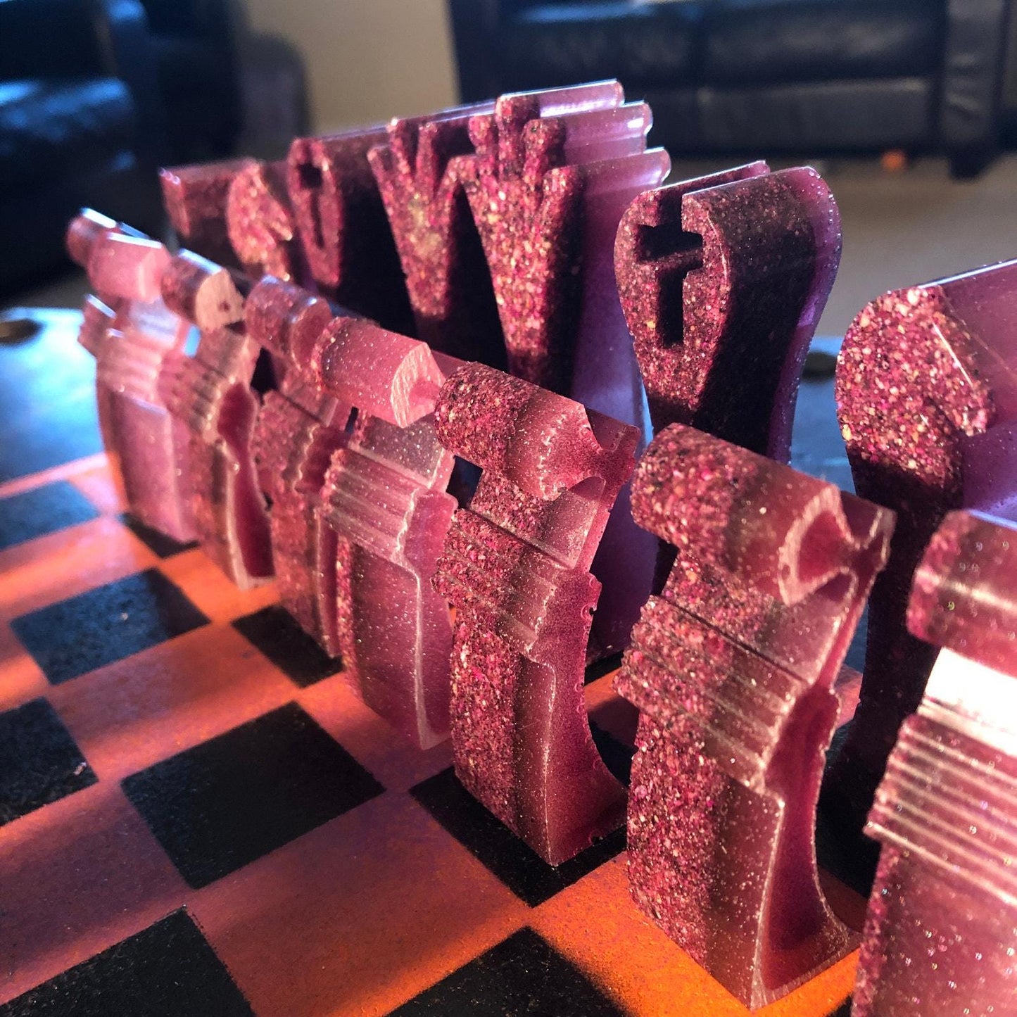 Chess Set - Sunset Purple Royal Edition