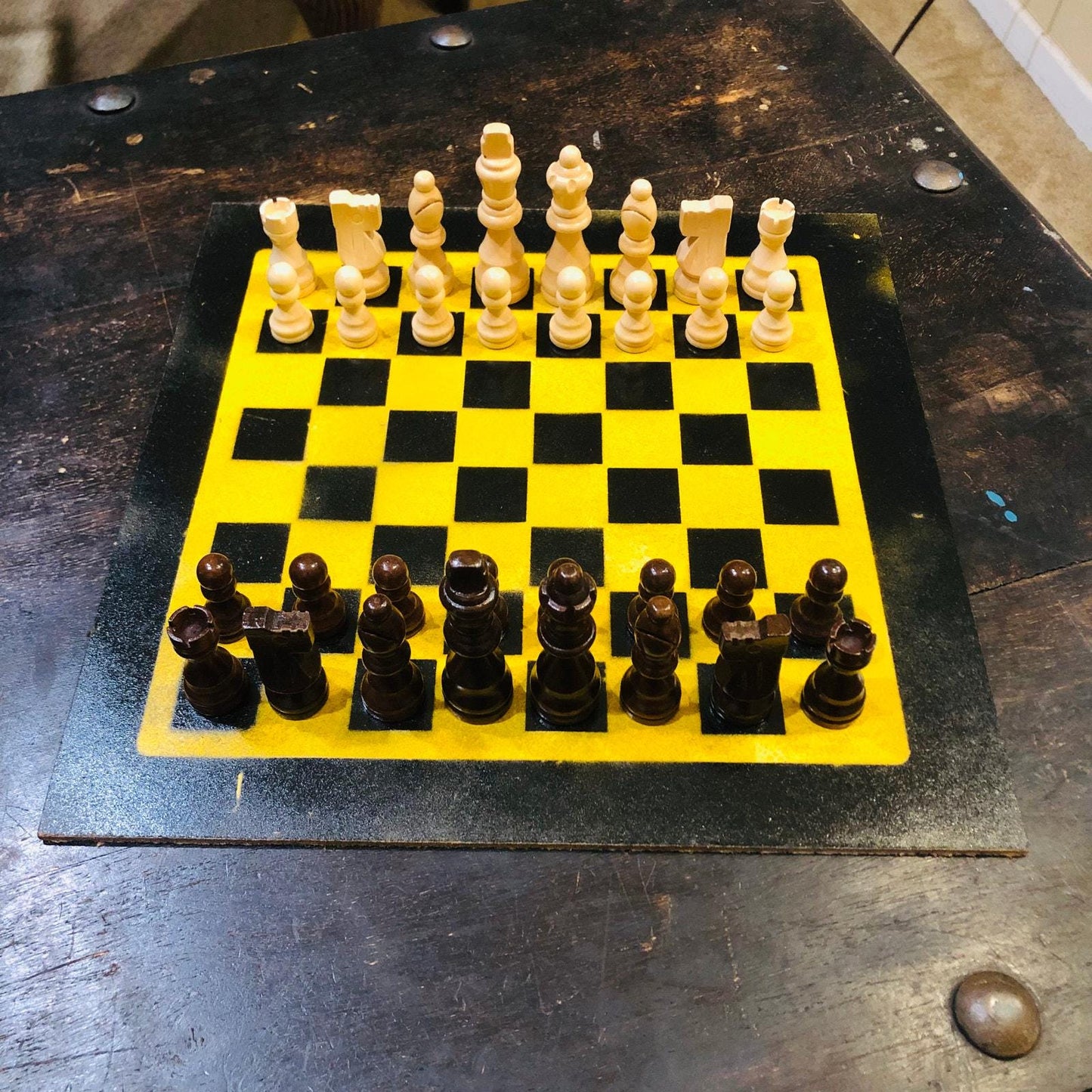 Chess Set - Black & Yellow