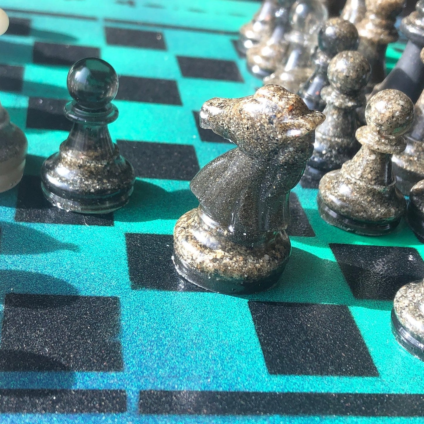 Chess Set - Aqua Deep Blue