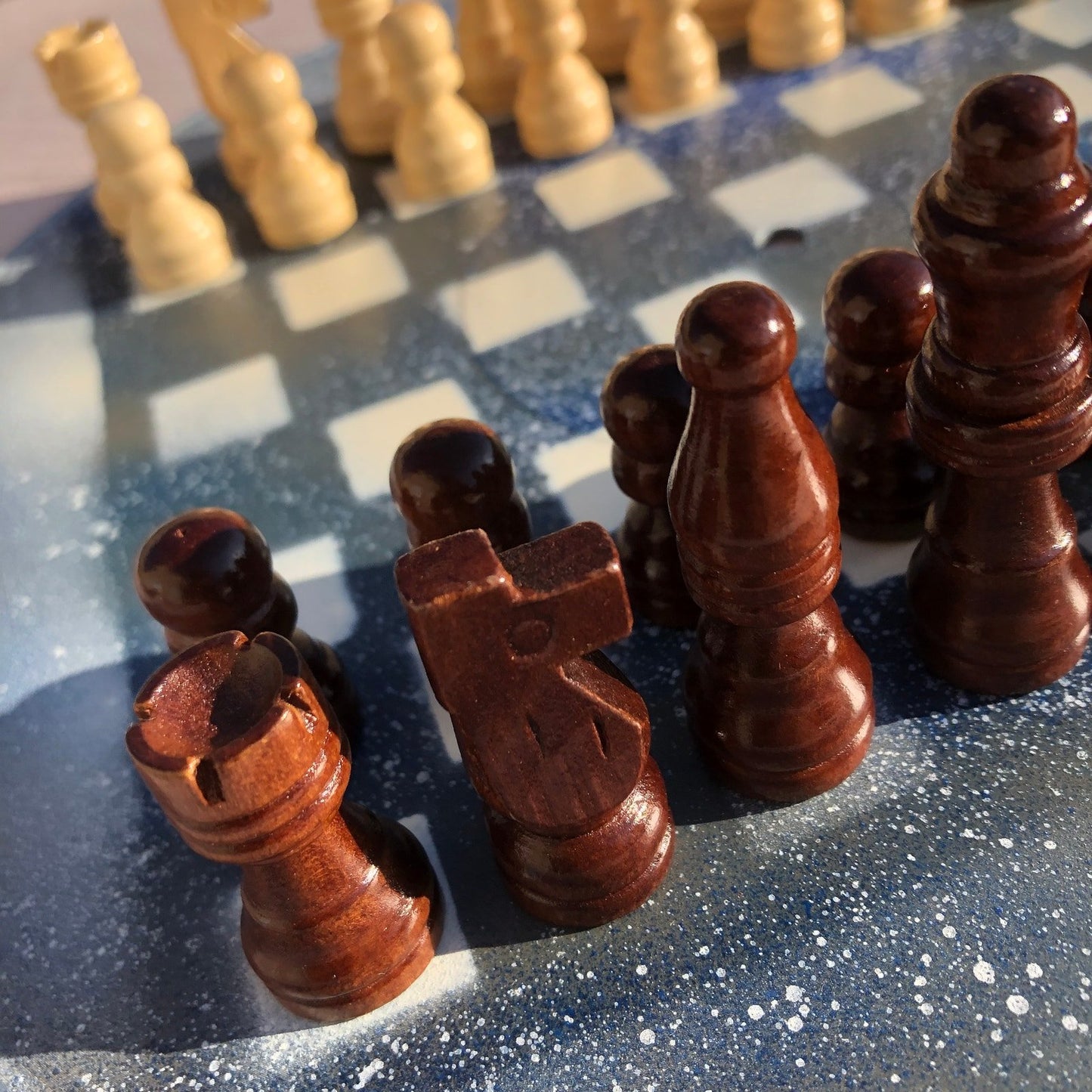 Vinyl Chess Set - Snowy Falls