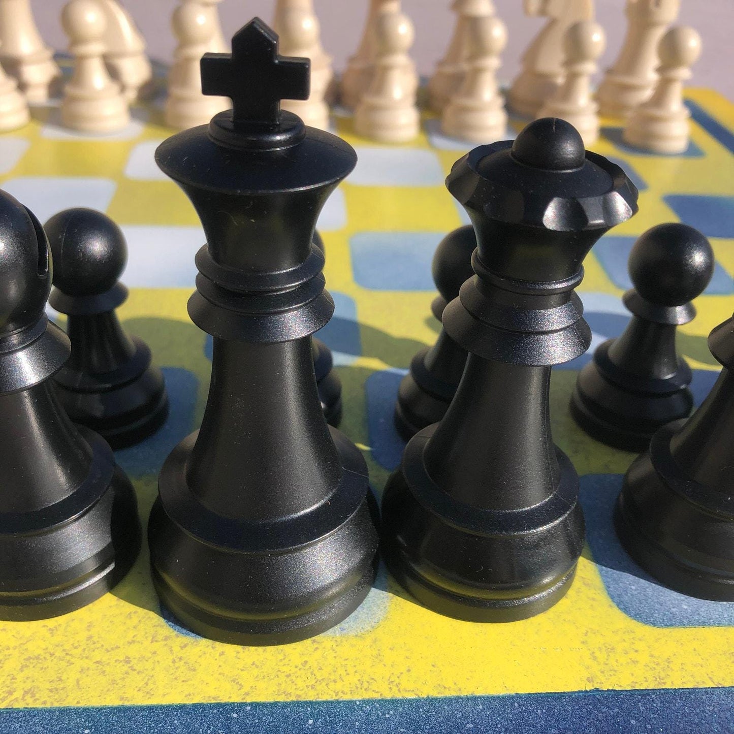 Large Chess Set - Yellow Mix