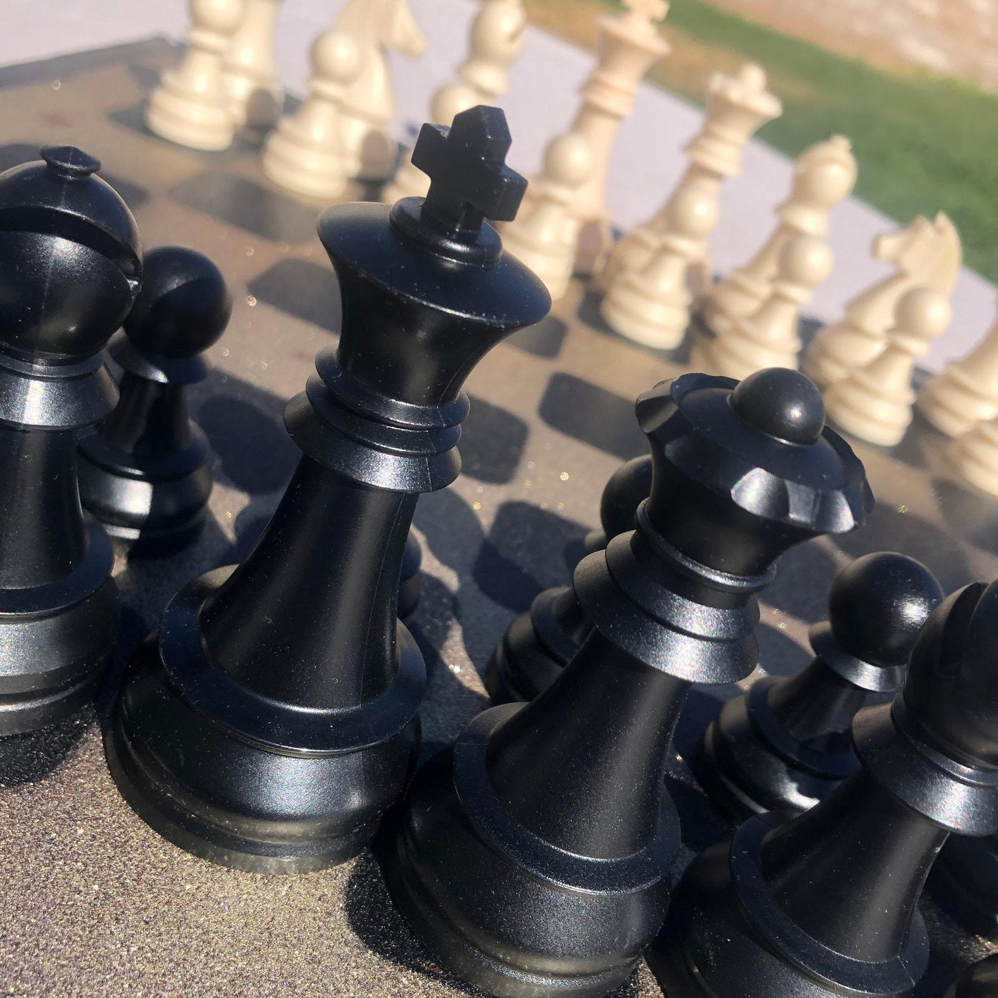 Large Chess Set - Black & Gold