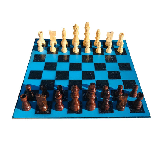 Chess Set - Beautiful Sky Blue