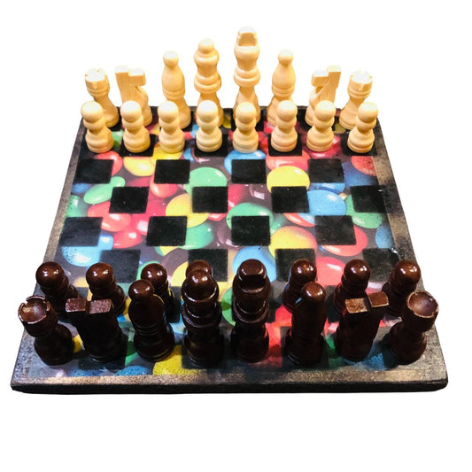 Scrapbook Chess Set - Colored Candy