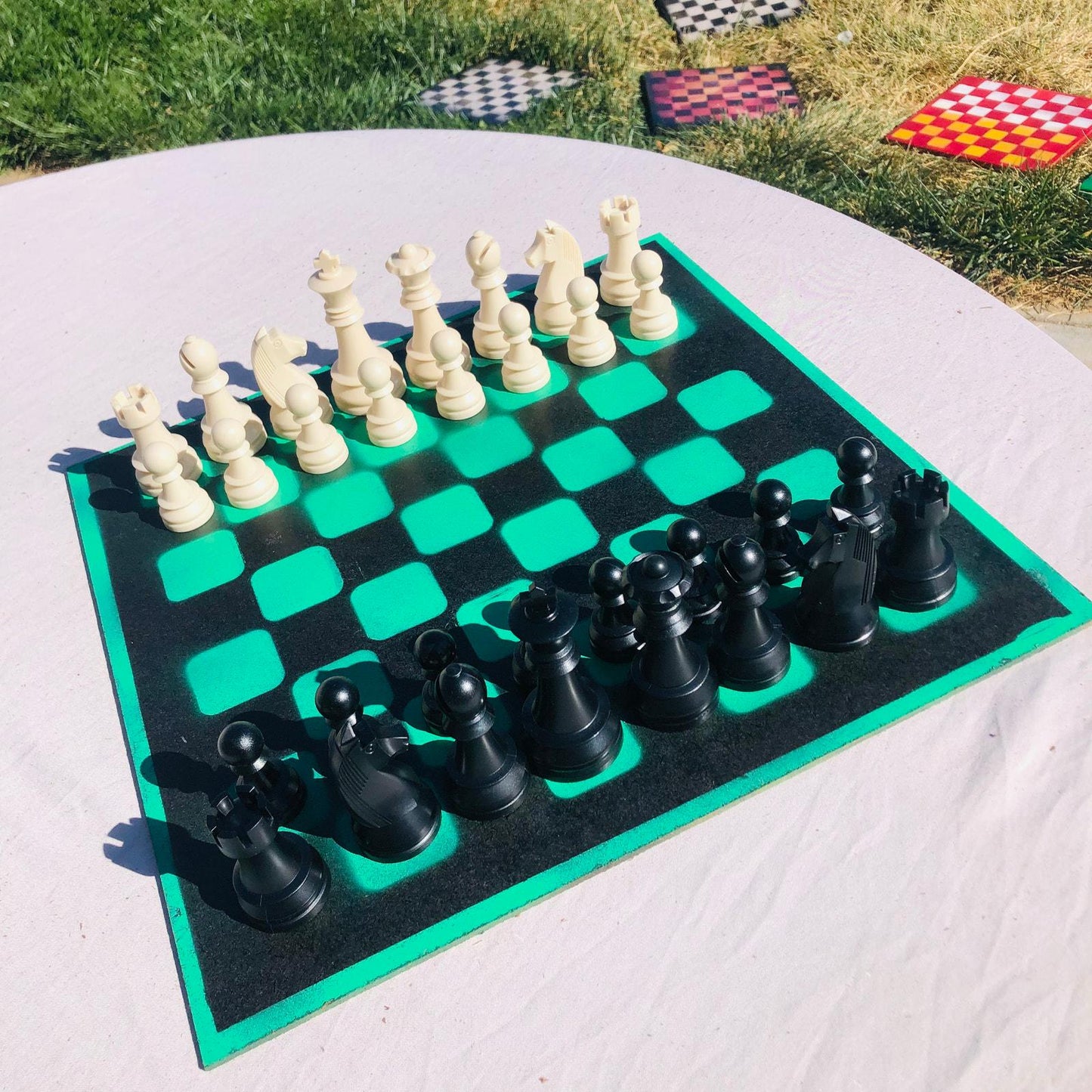 Large Chess Set - Razer Green