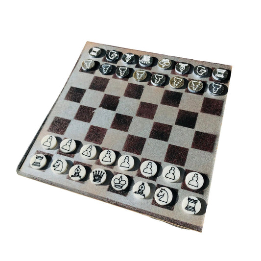 Chess Set - Simple Gray