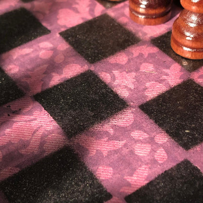 Scrapbook Chess Set - Vintage Purple