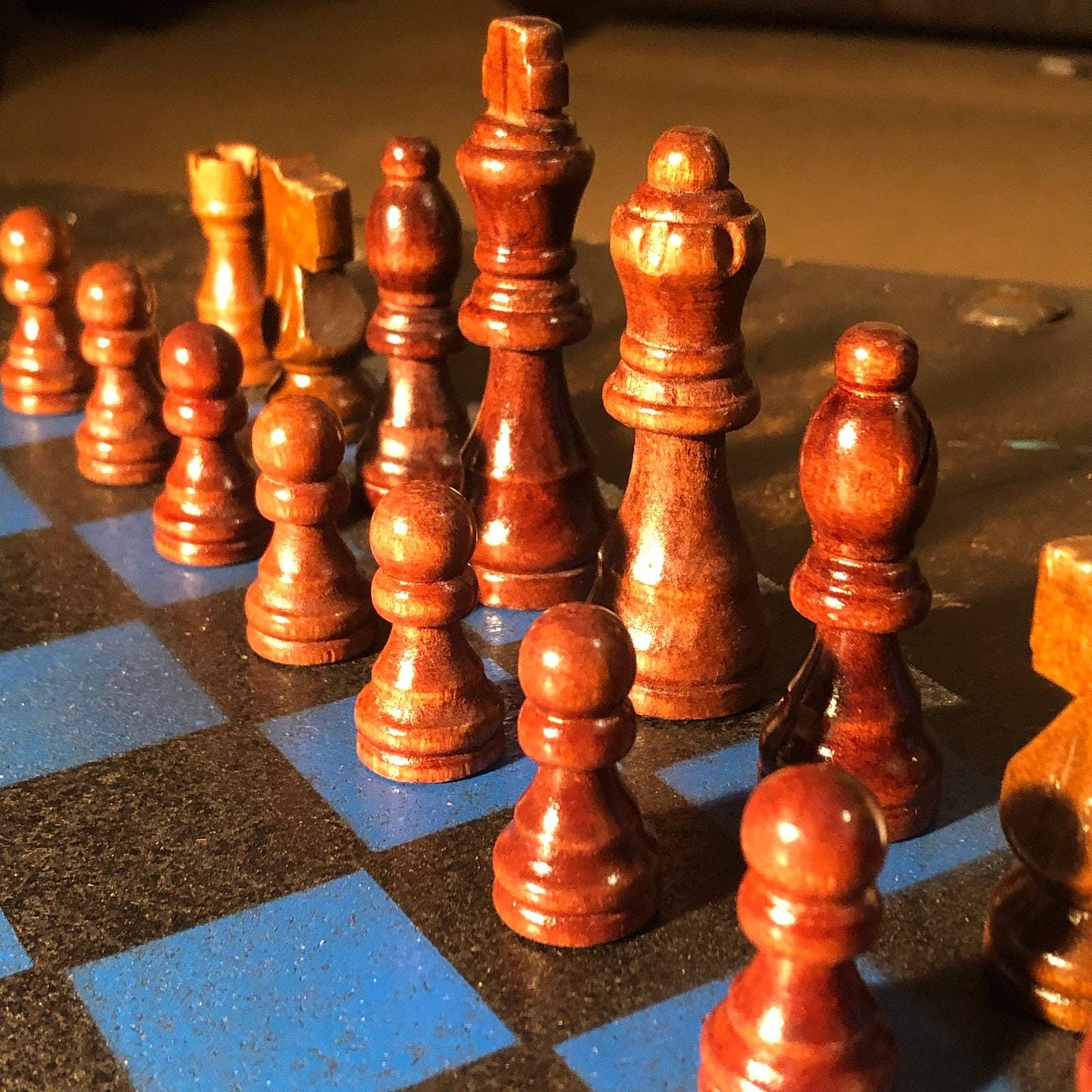 Chess Set - Black & Blue