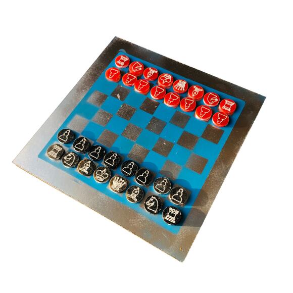 Chess Set - Blue Silverado